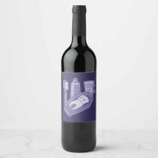 Tooth funeral wine label