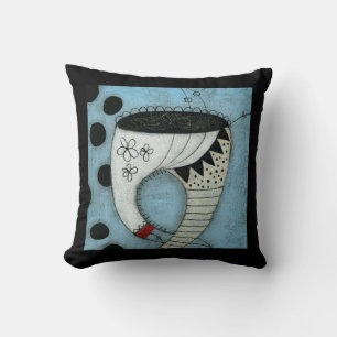 Tooth Has Nice Pants Throw Pillow