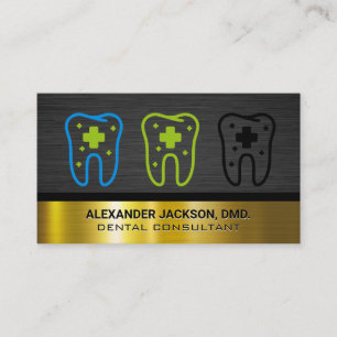 Tooth Health Logo Dental Business Card