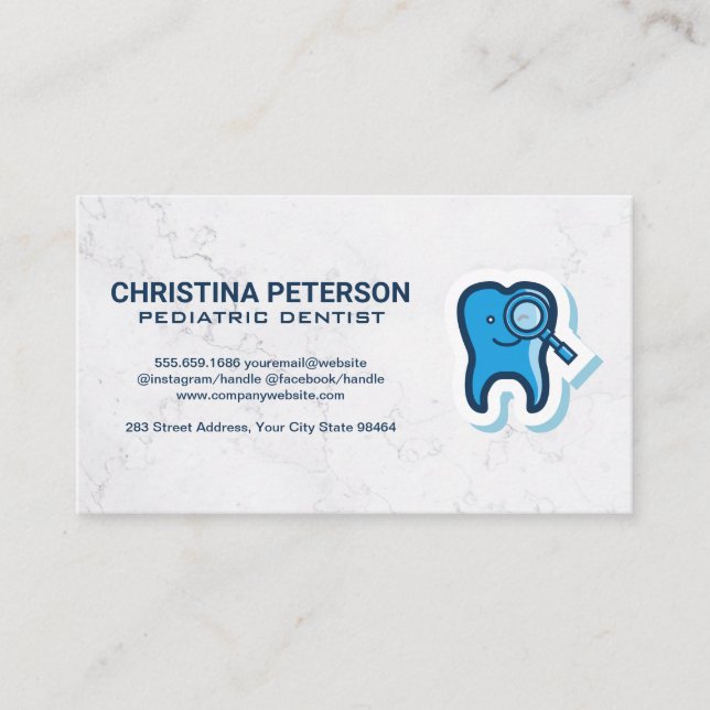 Tooth Icon Appointment Card (Front)
