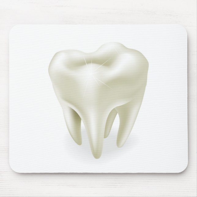 Tooth illustration mouse pad (Front)