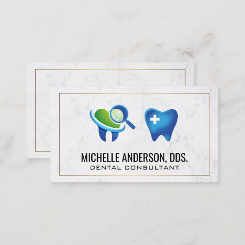 Tooth Inspection and Aid Logo Business Card