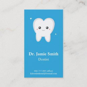 Tooth  Kids Dental  Business And Appointment Cards by RustyDoodle at Zazzle