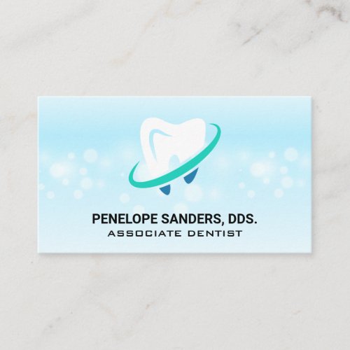 Tooth Logo  Dental Profession Business Card