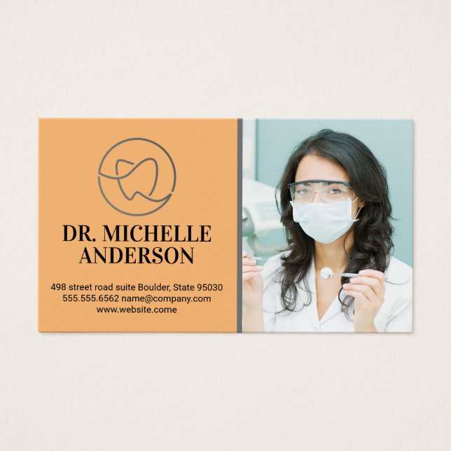 Tooth Logo | Dentist Working (Front)