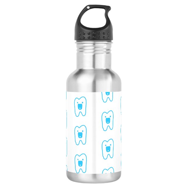 Tooth pattern Water bottle pattern (Front)