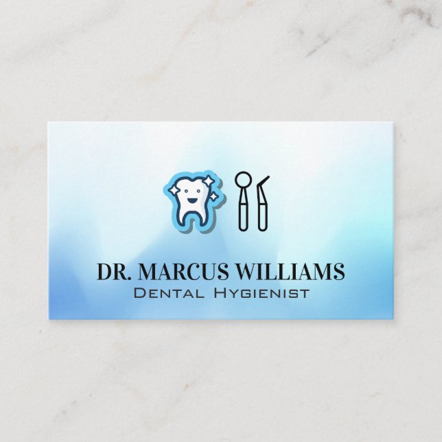 Tooth Sparkle | Dental Tools Business Card (Front)