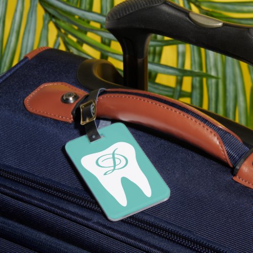 Tooth symbol custom travel Luggage Tag