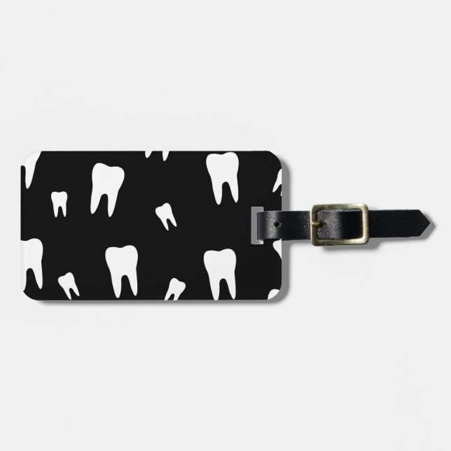 Tooth wallpaper luggage tag (Front Horizontal)