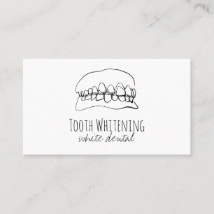 Tooth Whitening Dental Business Card
