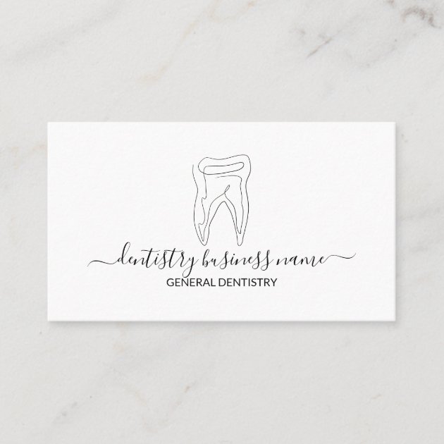 Tooth whitening dental clinic modern business card