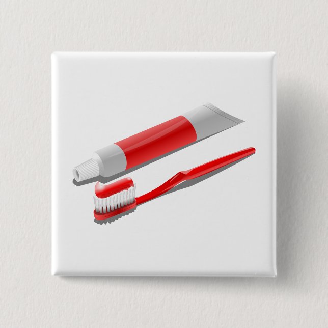 Toothbrush And Toothpaste Button (Front)