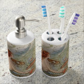 Toothbrush Holder and Soap Dispenser Set (Front)