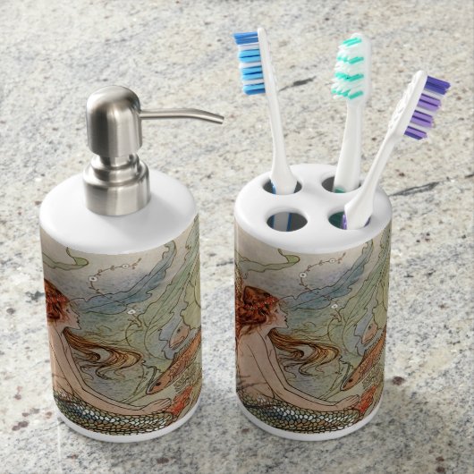 Toothbrush Holder and Soap Dispenser Set (Front)