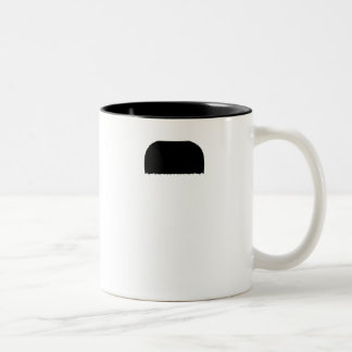 Toothbrush Mustache Two-Tone Coffee Mug