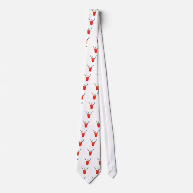 Toothbrushes and cup neck tie (Front)