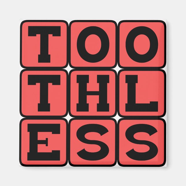 Toothless, Action Without Any Bite Magnet (Front)
