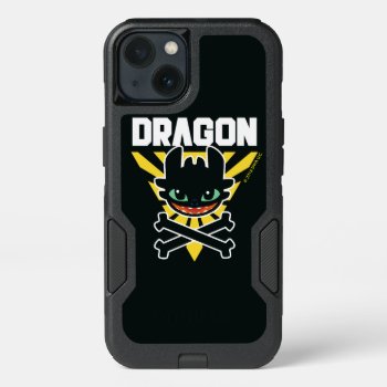 Toothless "dragon" Cross Bones Hazard Icon Iphone 13 Case by howtotrainyourdragon at Zazzle