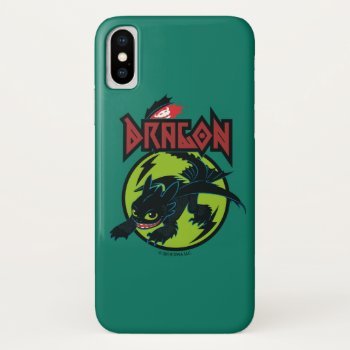 Toothless "dragon" Runic Graphic Iphone Xs Case by howtotrainyourdragon at Zazzle