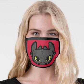 Toothless Head Icon Face Mask by howtotrainyourdragon at Zazzle
