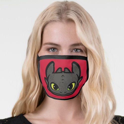 Toothless Head Icon Face Mask