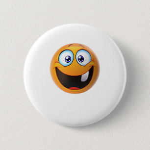 Toothless Smile Yellow Button