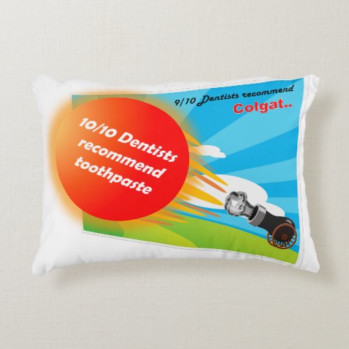 toothpaste  accent pillow