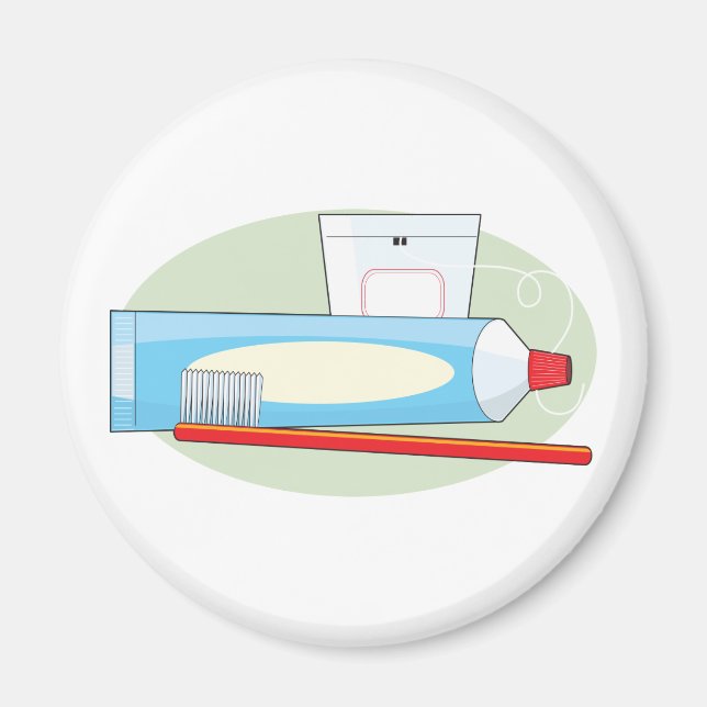 Toothpaste and Brush Magnet (Front)