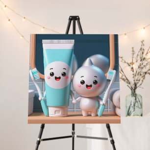Toothpaste Pals Foam Board