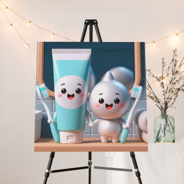 Toothpaste Pals Foam Board (In Situ (Stand))