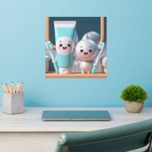 Toothpaste Pals Wall Decal