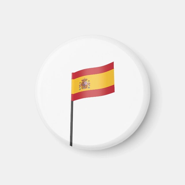 Toothpick with Spanish flag Magnet (Front)