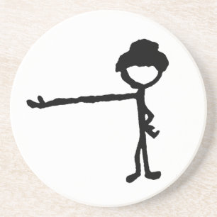 TOOTHPICKdude6in Sandstone Coaster