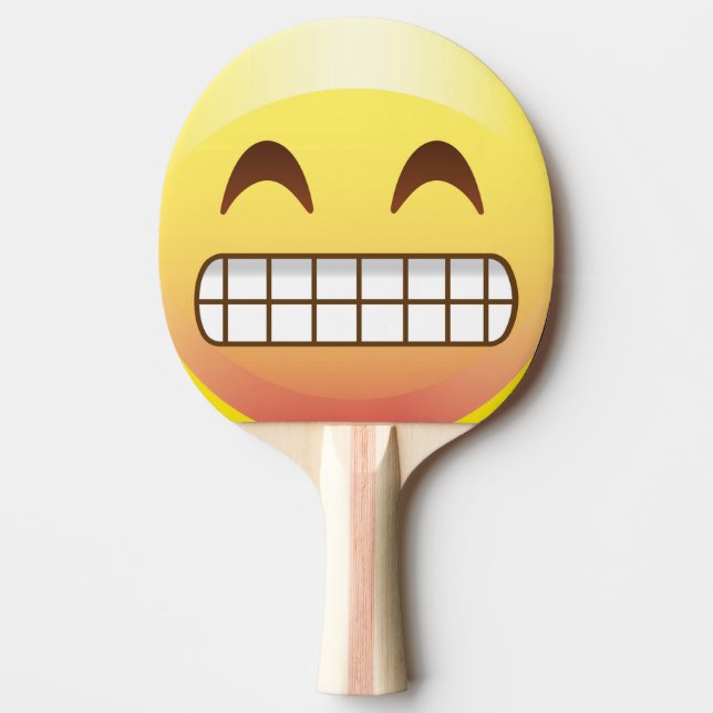 Toothy Grin Taunting Emoji Smile Face Paddle (Front)