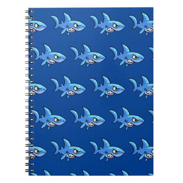 Toothy Shark Beach Towel Notebook (Front)