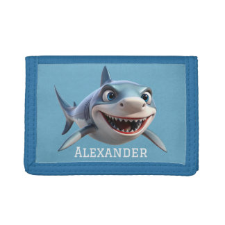 Toothy Shark Tri-fold Wallet