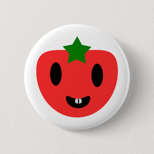 Toothy Tomato Button (Front)