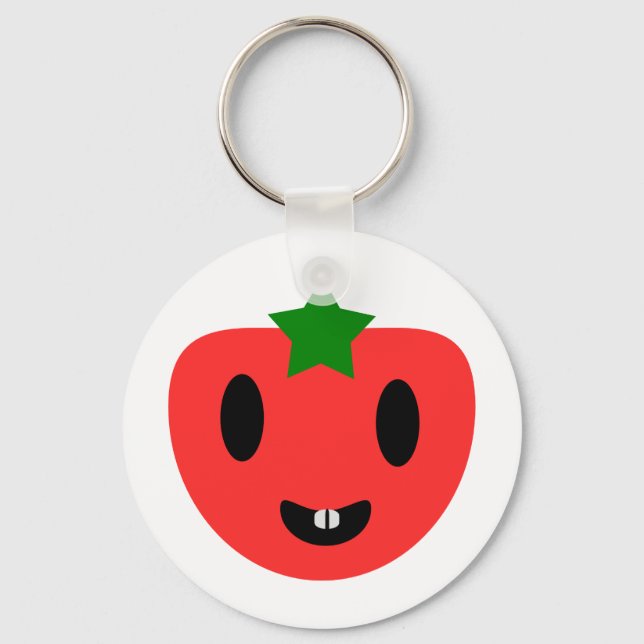 Toothy Tomato Keychain (Front)