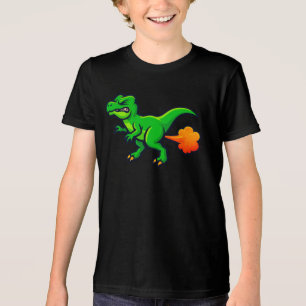 Tootin' T-Rex Funny Dino Fart Tri-Blend Shirt