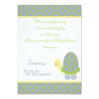 Baby Shower Invitations Turtle Theme 3