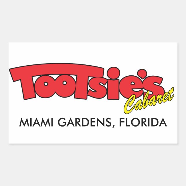 Tootsies Cabaret Rectangular Sticker (Front)