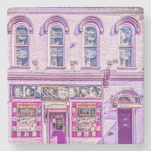 Tootsie's Orchid Lounge Stone Coasters (Front)