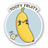 Bra-na-na Funny Banana Bra Pun Sticker, Zazzle