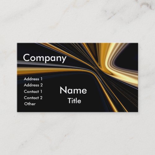 Top 10 Award! Gold On Black Business Cards