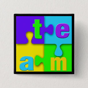 Top 10 Award! Team Puzzle Pins