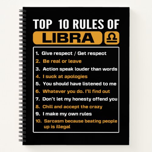 Top 10 rRules Of libra Libra Facts Traits Rules Notebook