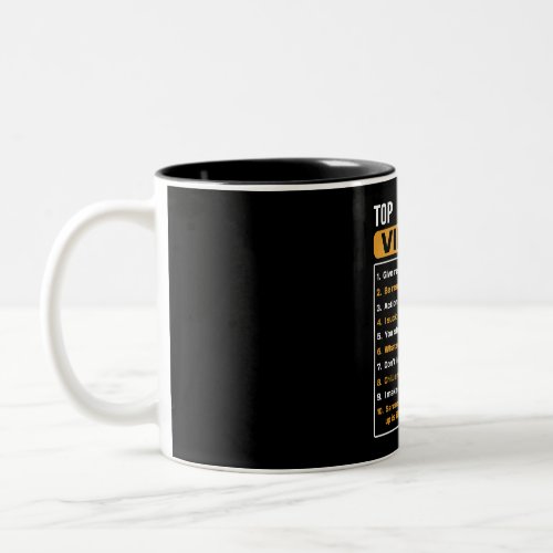 Top 10 rules of Virgo Funny Virgo Facts Zodiac A Two_Tone Coffee Mug