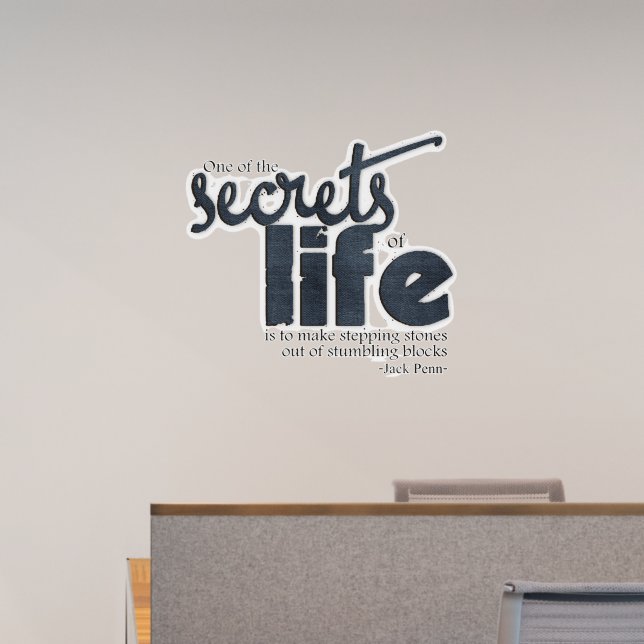 Top 1 Motivational Quote by Jack Penn Wall Decal (Office)