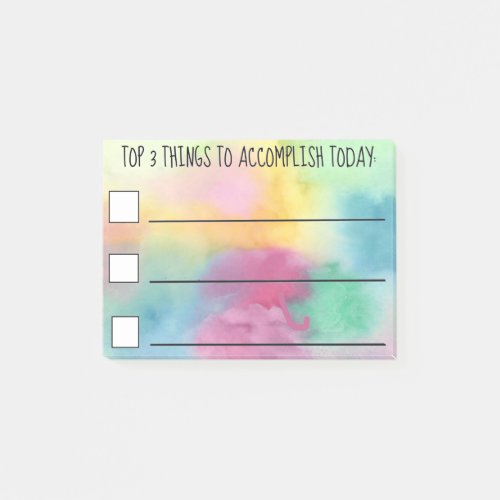 TOP 3 THINGS TO ACCOMPLISH TODAY 3M Post_it Notes