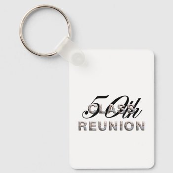 Top 50th Class Reunion Keychain by teepossible at Zazzle